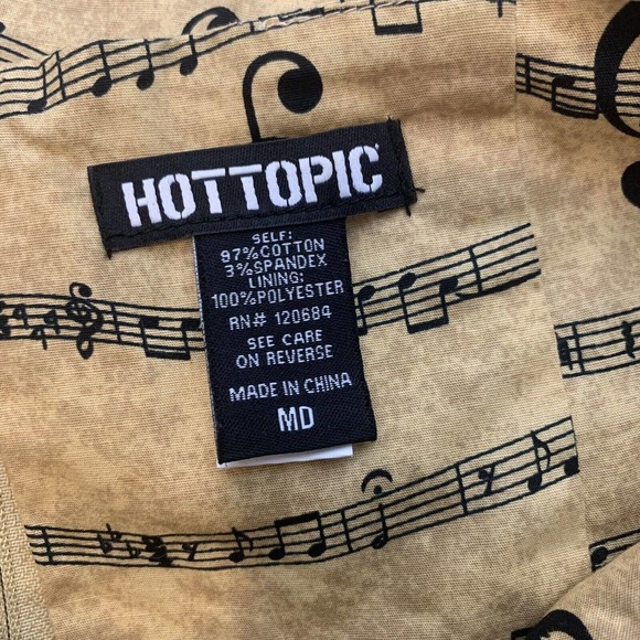 Hot Topic music note halter dress medium - Picture 6 of 6